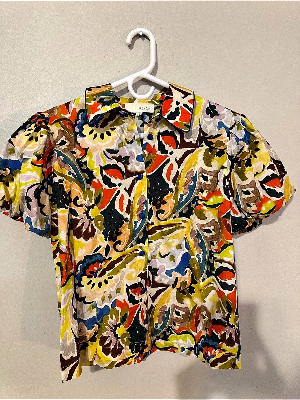 PINCH Floral Button Front Shirt in Multicolor